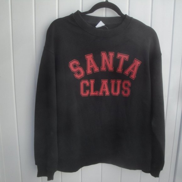 Zara Other - ZARA Youth Santa Claus Graphic Black Top 13/14 or XS-Small NEW with Tags